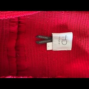 HD in Paris (Anthropology) Pleated Red Skirt Size Small